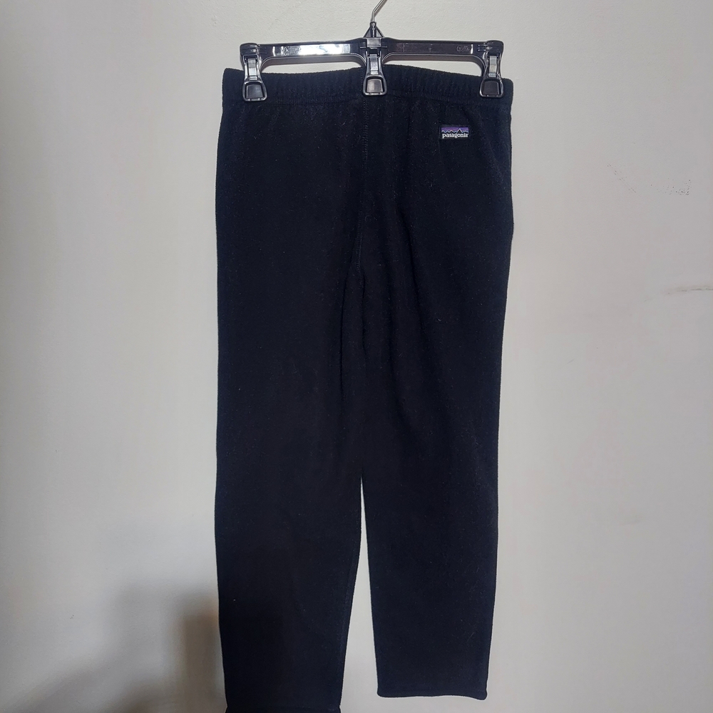 Patagonia Kids Large L Charcoal Gray Microfleece Joggers Sweatpants Boys Girls - Picture 3 of 10
